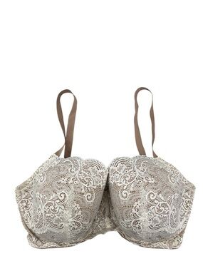 Thirdlove 24/7 Lace Balconette Bra Women’s 38F White Nude/Beige Lined Adjustable